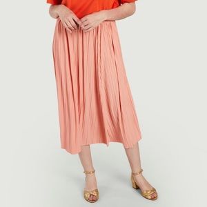 SamsoeSamsoe pleated uma skirt in coral haze, NWOT